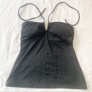 GAP BODY Black Halter Black Tankini Top Medium